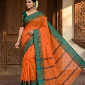 Sutayan Woven Tant Pure Cotton Saree