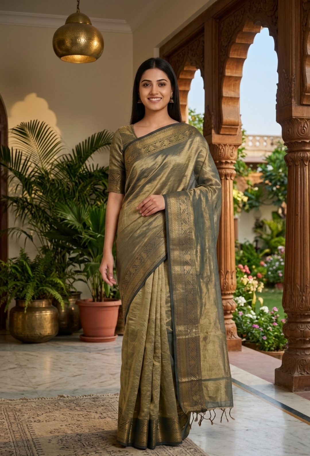 green-and-gold-tissue-saree-sutayan